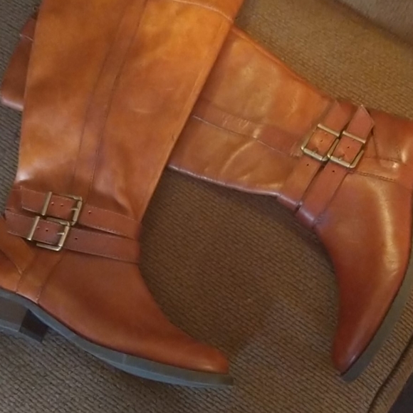 INC Womens Frankii Leather Riding Boots - Picture 3 of 6